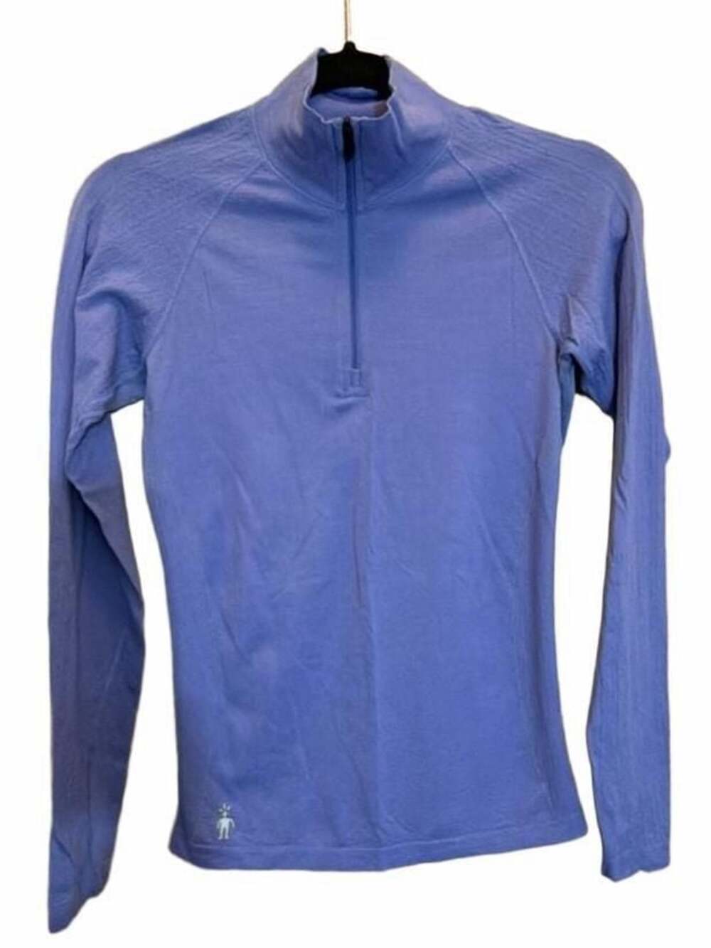 Smartwool Women's Merino 150 Base Layer 1/4 Zip Long Sleeve Pullover Blue Sz S